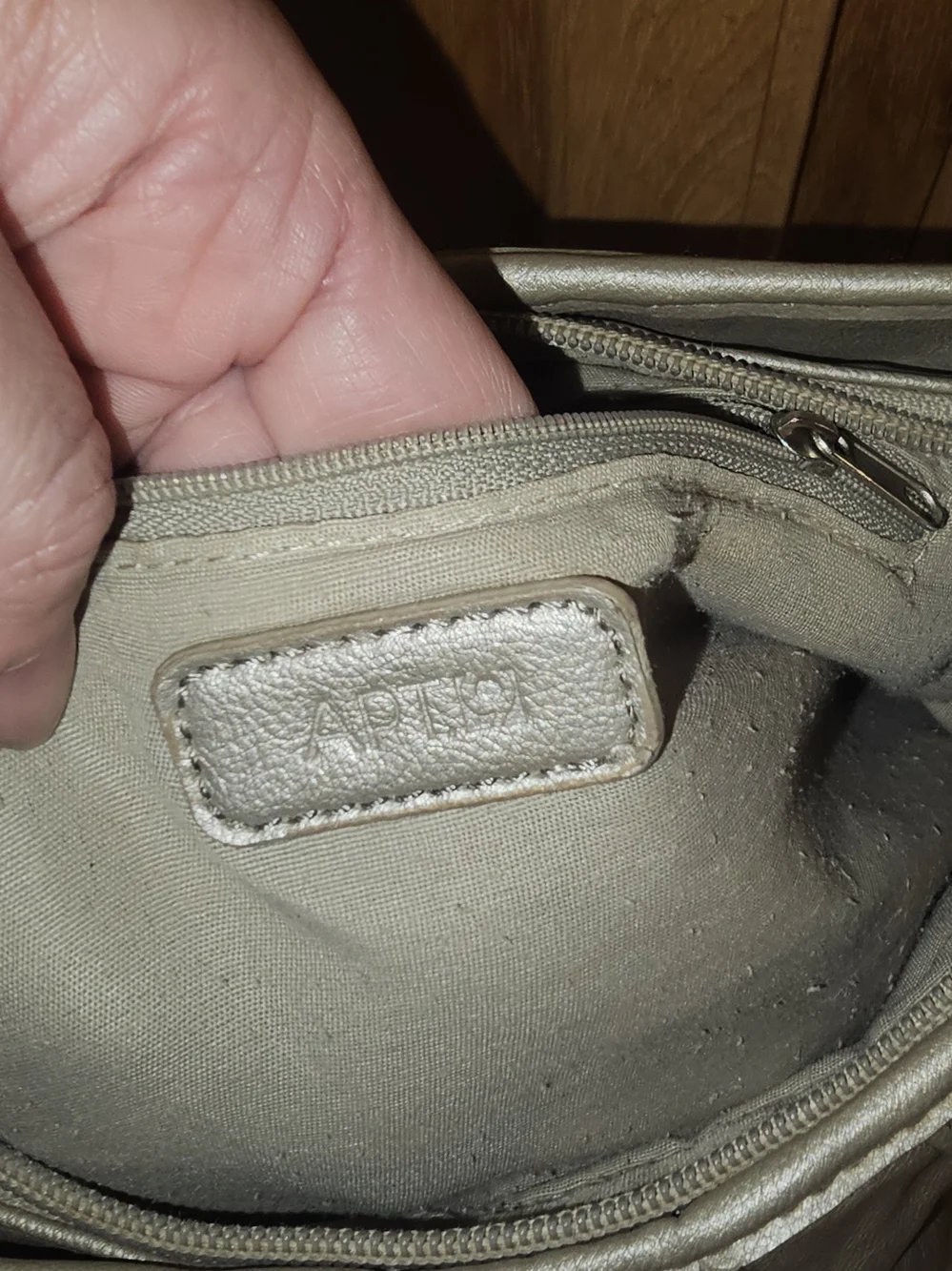 Apt. 9 Silver Metallic Crossbody Bag